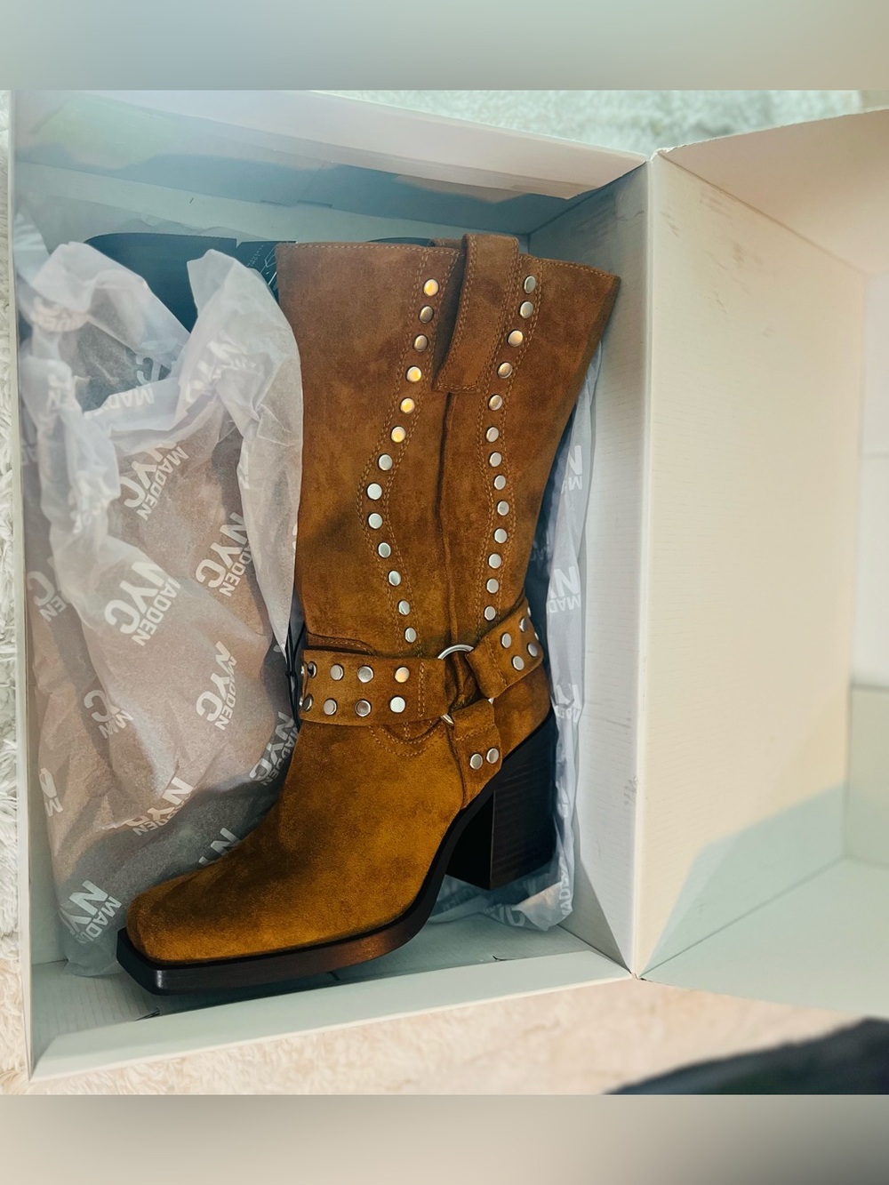 Madden NYC Women's Moto Western Boots